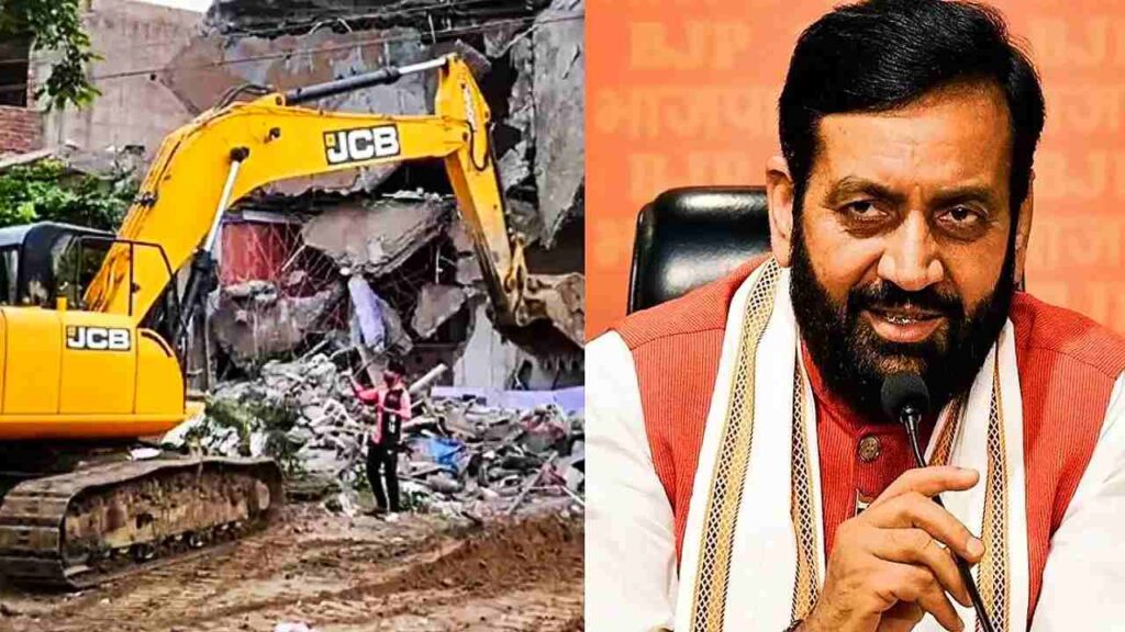 Haryana Bulldozer Action
