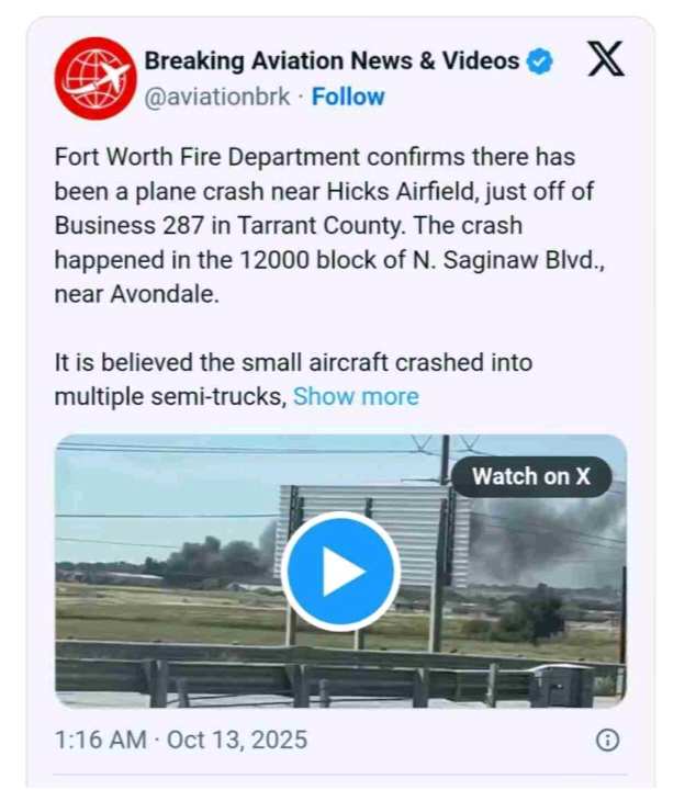 Texas Plane Crash